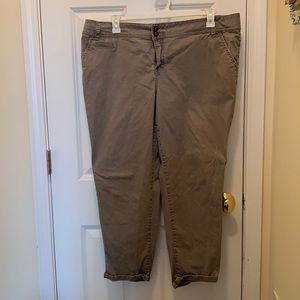 Lane Bryant Size 20 Khaki Pant